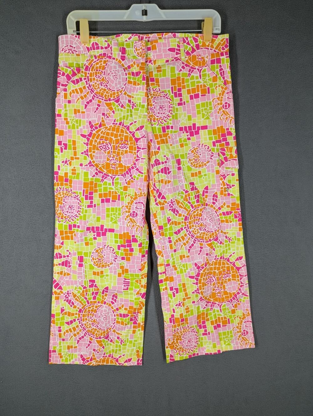 Lilly Pulitzer Capris Womens Size 4 Sun Salute Cargo Mosaic